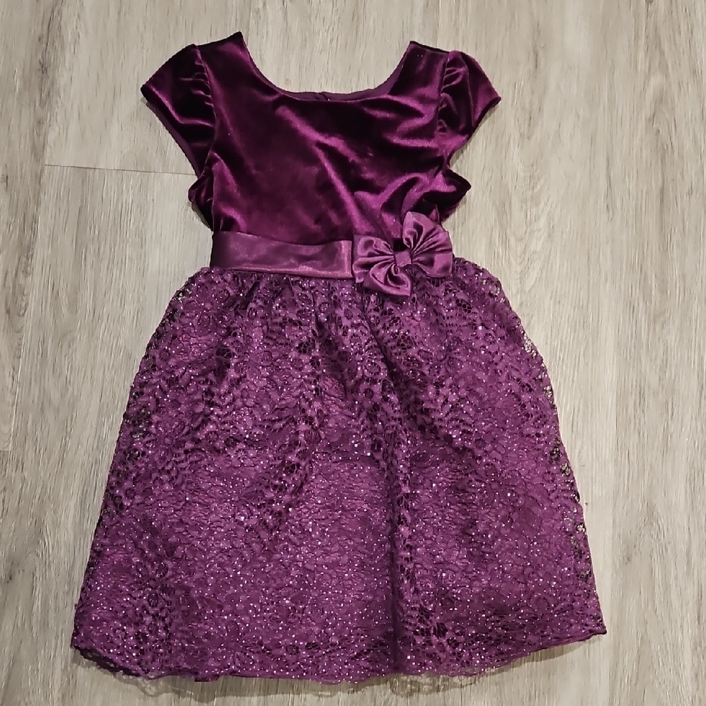 Jona Michelle Elegant Purple Kids Dress